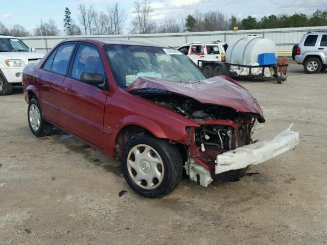 JM1BJ222X10460381 - 2001 MAZDA PROTEGE DX RED photo 1