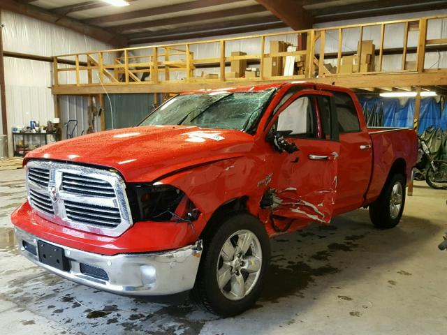 1C6RR7TT6HS870919 - 2017 RAM 1500 SLT RED photo 2