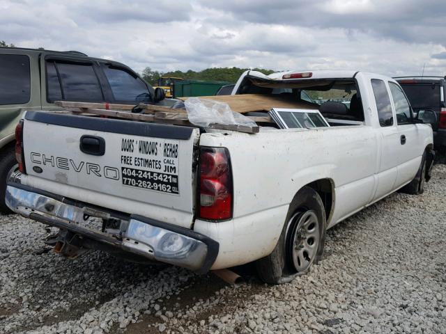 1GCEC19T86E138266 - 2006 CHEVROLET SILVERADO WHITE photo 4