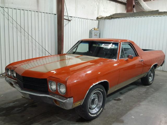 136800K151667 - 1970 CHEVROLET EL CAMINO ORANGE photo 2