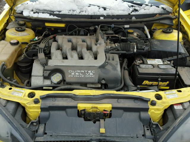 1ZWFT61L6Y5639763 - 2000 MERCURY COUGAR V6 YELLOW photo 7