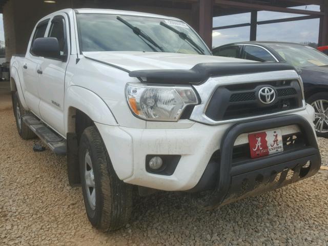 5TFJU4GN0EX062899 - 2014 TOYOTA TACOMA DOU WHITE photo 1