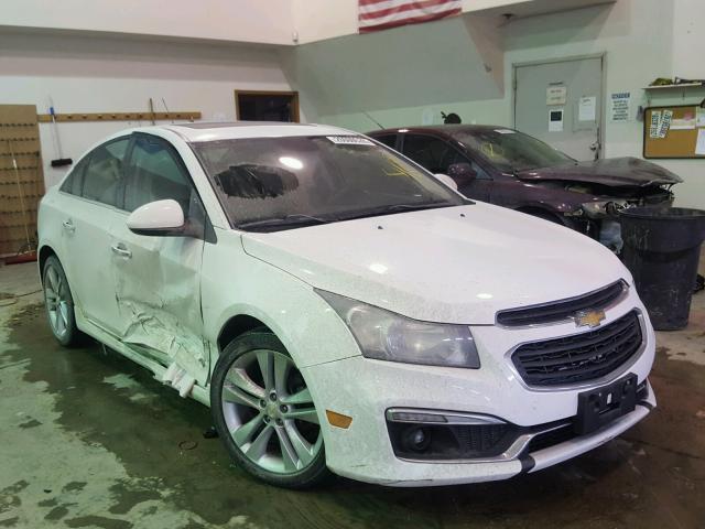 1G1PG5SB6F7244380 - 2015 CHEVROLET CRUZE LTZ WHITE photo 1