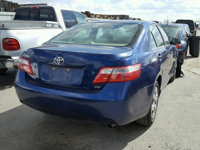 4T1BE46K47U055821 - 2007 TOYOTA CAMRY NEW BLUE photo 4