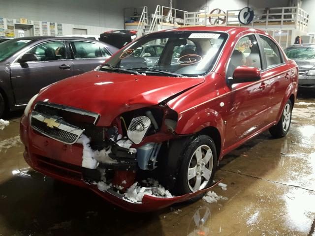 KL1TD56668B056610 - 2008 CHEVROLET AVEO BASE Qırmızı foto 2