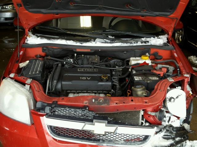 KL1TD56668B056610 - 2008 CHEVROLET AVEO BASE Qırmızı foto 7