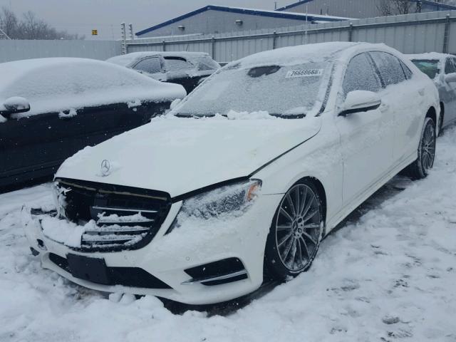 WDDUG8CB3EA066834 - 2014 MERCEDES-BENZ S 550 WHITE photo 2