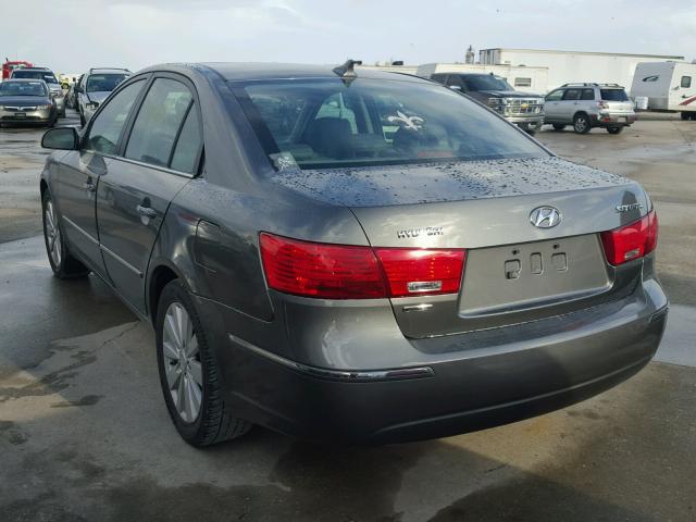 5NPEU46C59H567808 - 2009 HYUNDAI SONATA SE GRAY photo 3