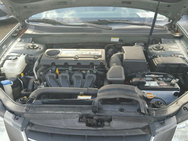 5NPEU46C59H567808 - 2009 HYUNDAI SONATA SE GRAY photo 7