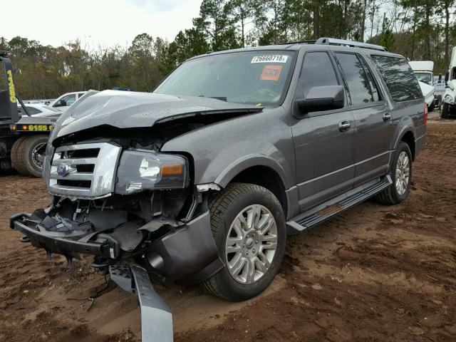 1FMJK2A55CEF08911 - 2012 FORD EXPEDITION GRAY photo 2