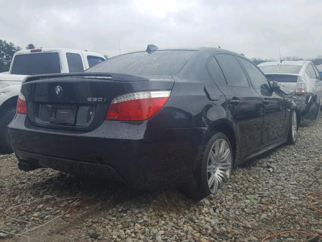 WBANW53548CT48920 - 2008 BMW 550 I BLUE photo 4