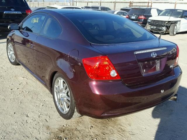 JTKDE167170166723 - 2007 TOYOTA SCION TC 栗色 照片 3