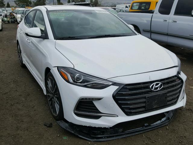 KMHD04LB7JU526282 - 2018 HYUNDAI ELANTRA SP WHITE photo 1