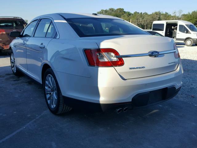 1FAHP2FW1BG156893 - 2011 FORD TAURUS LIM WHITE photo 3