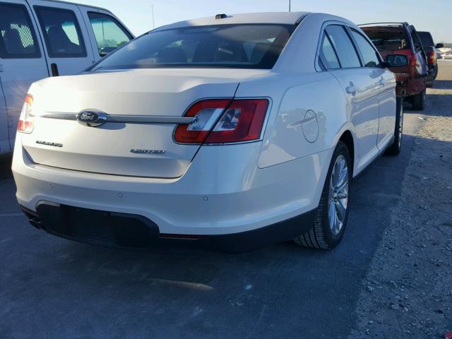 1FAHP2FW1BG156893 - 2011 FORD TAURUS LIM WHITE photo 4