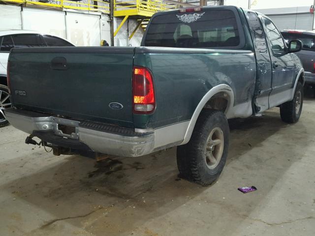 1FTRX18L3XKA79282 - 1999 FORD F150 GREEN photo 4