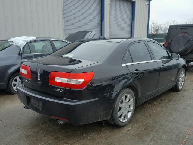 3LNHM26T48R656939 - 2008 LINCOLN MKZ BLACK photo 4