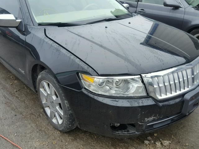 3LNHM26T48R656939 - 2008 LINCOLN MKZ BLACK photo 9