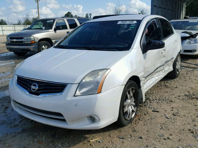 3N1AB6AP9BL692507 - 2011 NISSAN SENTRA 2.0 WHITE photo 2