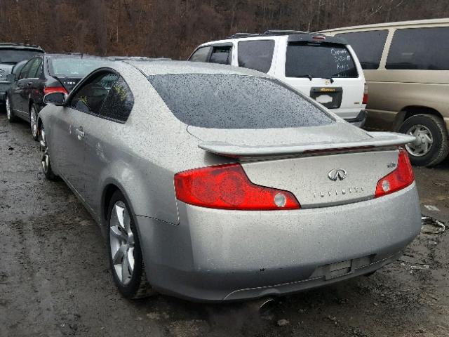 JNKCV54E13M213925 - 2003 INFINITI G35 SILVER photo 3