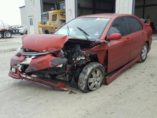 1NXBR32E54Z317954 - 2004 TOYOTA COROLLA CE MAROON photo 2