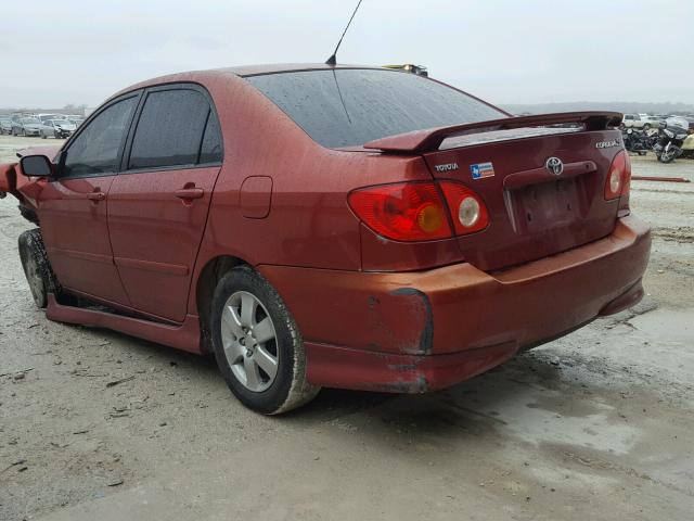 1NXBR32E54Z317954 - 2004 TOYOTA COROLLA CE MAROON photo 3