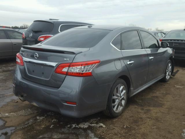 3N1AB7AP1FY347793 - 2015 NISSAN SENTRA S GRAY photo 4