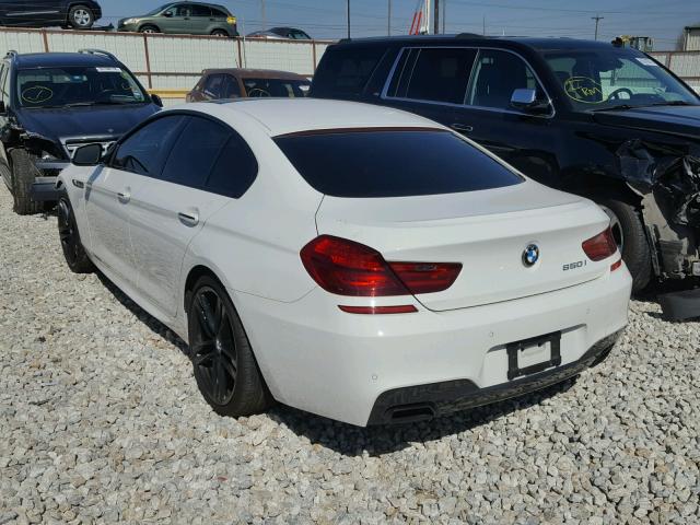 WBA6B2C58ED129351 - 2014 BMW 650 I WHITE photo 3