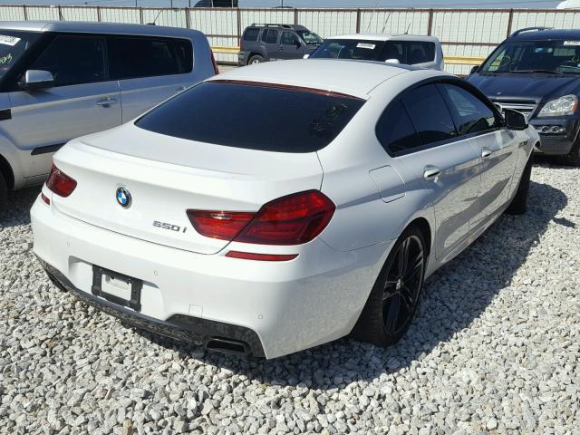 WBA6B2C58ED129351 - 2014 BMW 650 I WHITE photo 4