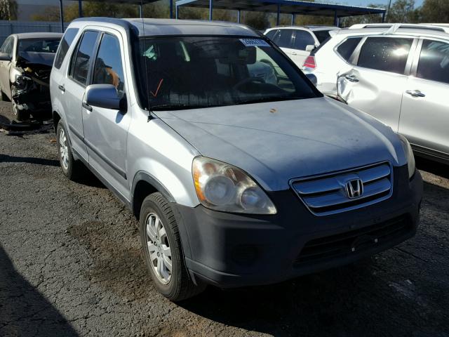 JHLRD78855C010367 - 2005 HONDA CR-V EX SILVER photo 1