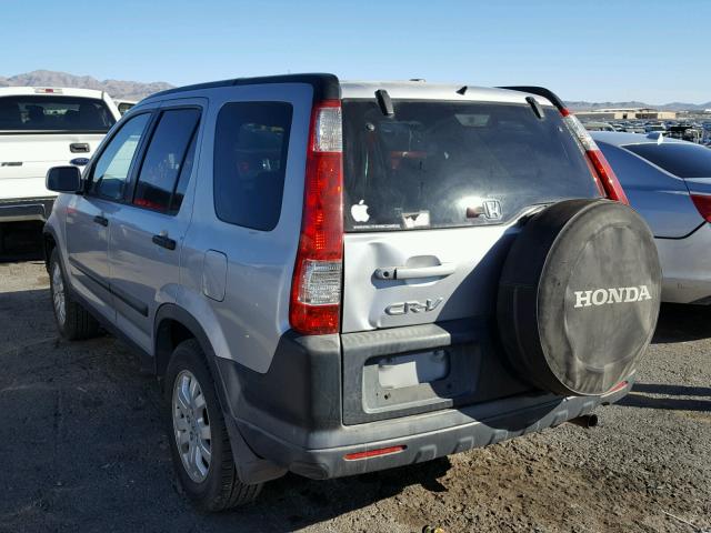 JHLRD78855C010367 - 2005 HONDA CR-V EX SILVER photo 3