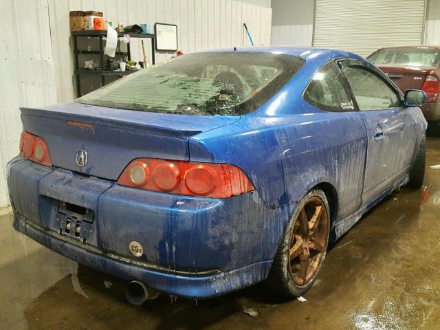 JH4DC530X5S009834 - 2005 ACURA RSX TYPE-S BLUE photo 4