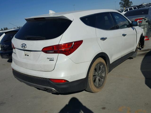 5XYZTDLB8GG339001 - 2016 HYUNDAI SANTA FE S WHITE photo 4