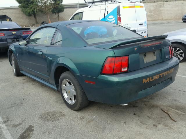 1FAFP4049YF278698 - 2000 FORD MUSTANG GREEN photo 3