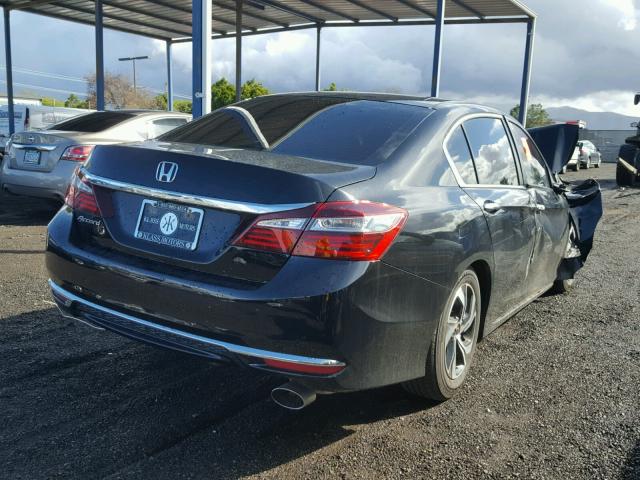 1HGCR2F33GA077371 - 2016 HONDA ACCORD LX BLACK photo 4