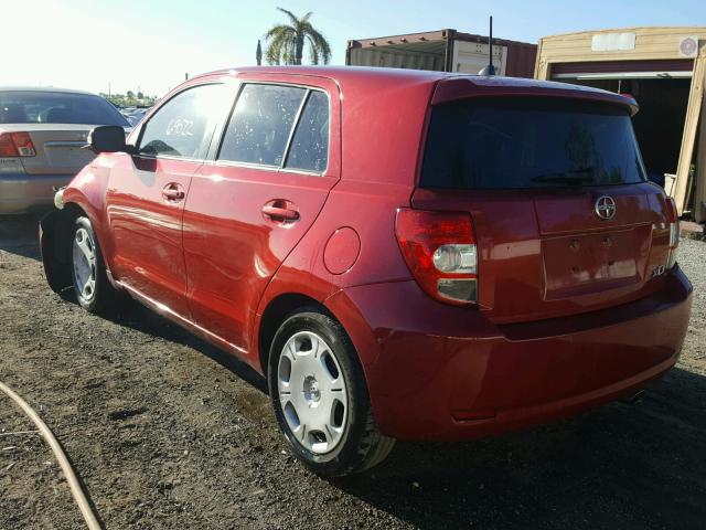 JTKKU4B46C1019678 - 2012 TOYOTA SCION XD RED photo 3