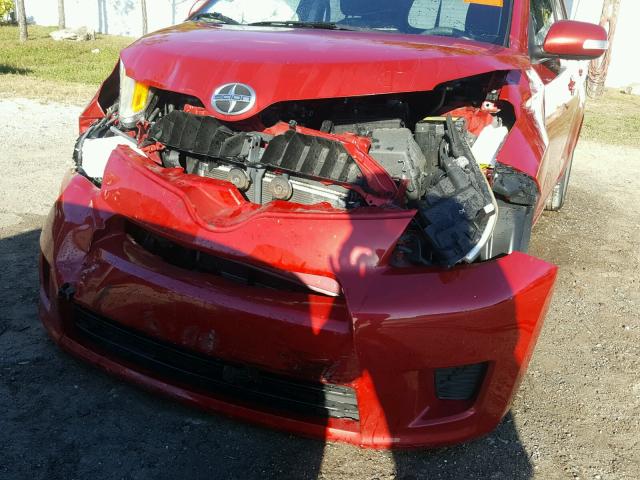 JTKKU4B46C1019678 - 2012 TOYOTA SCION XD RED photo 9