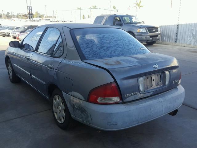 3N1CB51D0YL347612 - 2000 NISSAN SENTRA BAS GRAY photo 3