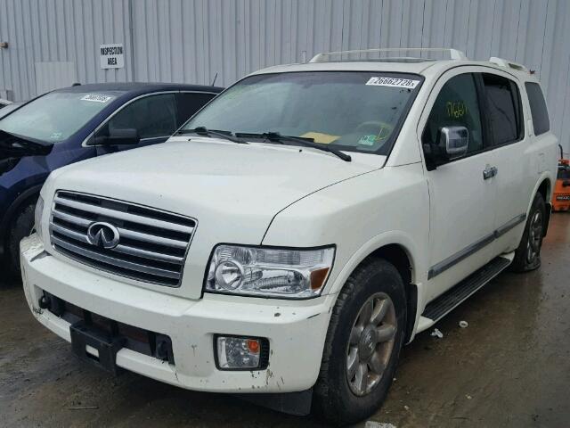 5N3AA08CX6N801887 - 2006 INFINITI QX56 WHITE photo 2