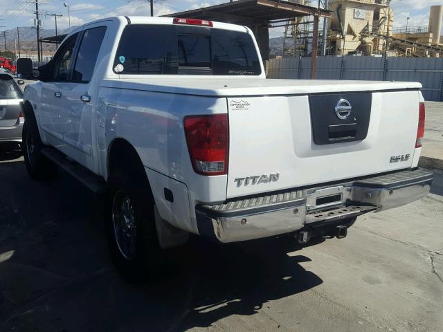 1N6AA07B84N570987 - 2004 NISSAN TITAN XE WHITE photo 3