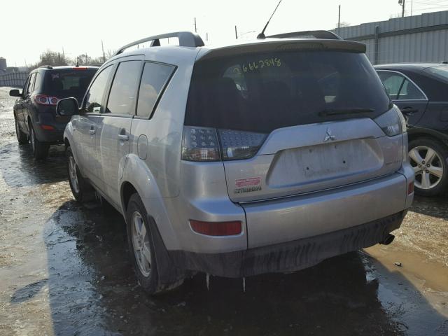 JA4LT21W18Z018673 - 2008 MITSUBISHI OUTLANDER SILVER photo 3