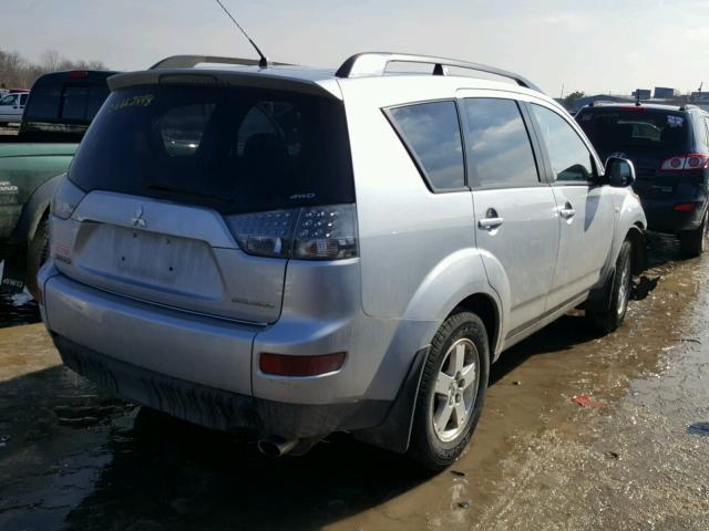 JA4LT21W18Z018673 - 2008 MITSUBISHI OUTLANDER SILVER photo 4