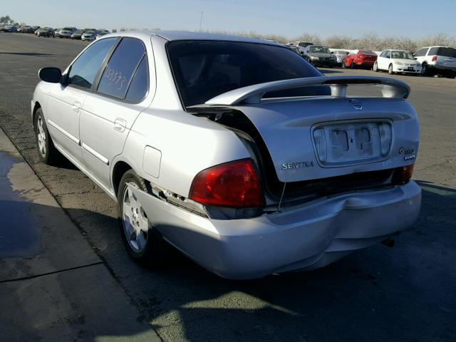 3N1CB51D55L526210 - 2005 NISSAN SENTRA 1.8 SILVER photo 3