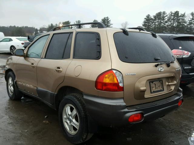 KM8SB12B63U455158 - 2003 HYUNDAI SANTA FE G GOLD photo 3