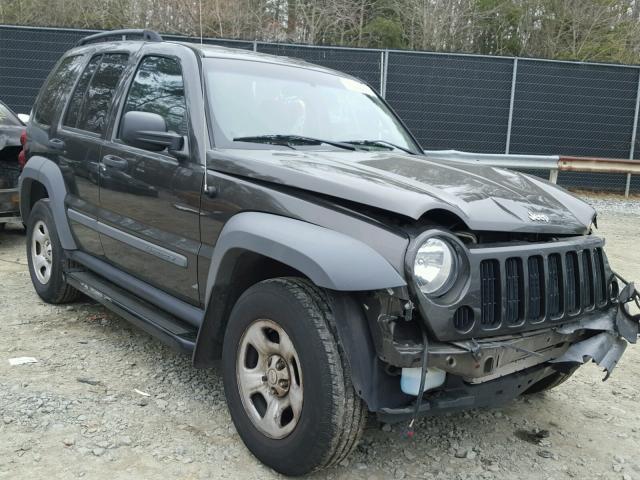 1J4GL48K95W575862 - 2005 JEEP LIBERTY SP GRAY photo 1