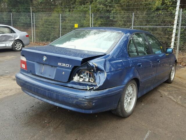 WBADT53401CE90637 - 2001 BMW 530 I BLUE photo 4