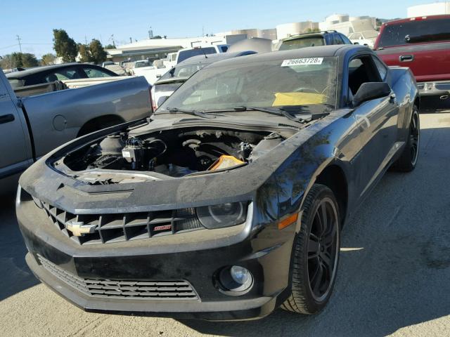 2G1FK1EJ6A9142509 - 2010 CHEVROLET CAMARO SS BLACK photo 2