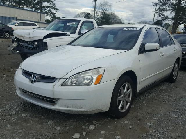 1HGCM56394A015016 - 2004 HONDA ACCORD LX WHITE photo 2