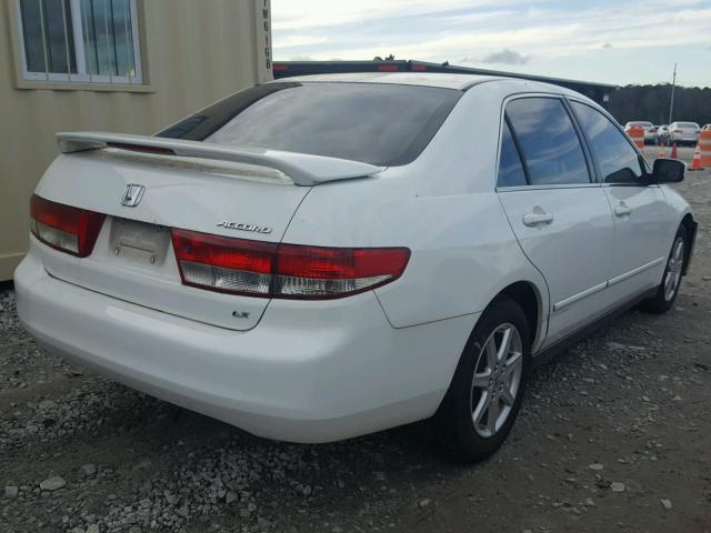 1HGCM56394A015016 - 2004 HONDA ACCORD LX WHITE photo 4