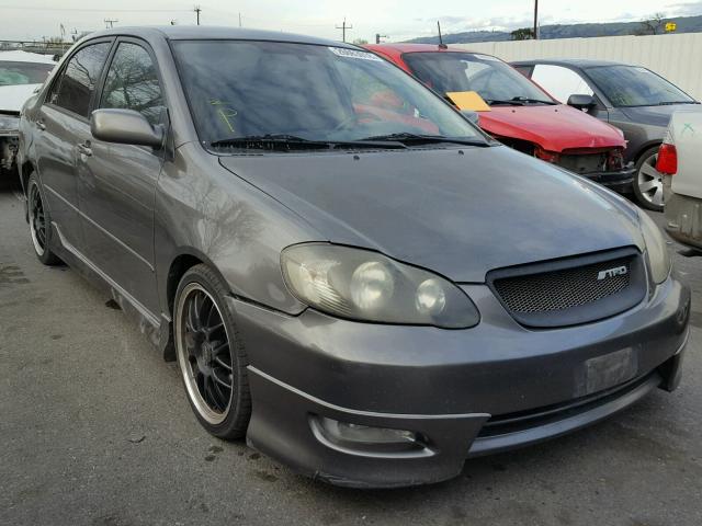 2T1BY32E56C551972 - 2006 TOYOTA COROLLA XR GRAY photo 1